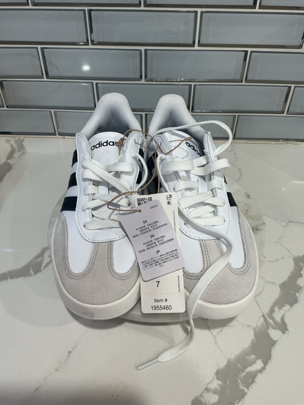 adidas White Black Athletic Sneakers